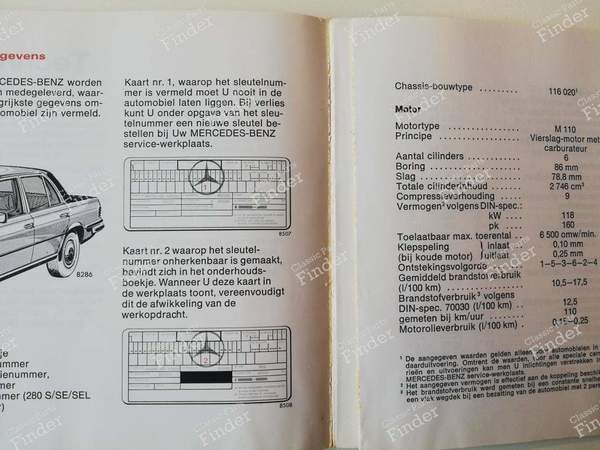 Handbuch - Niederländisch - MERCEDES BENZ S (W116) - A1165843496 / 65004797- 8