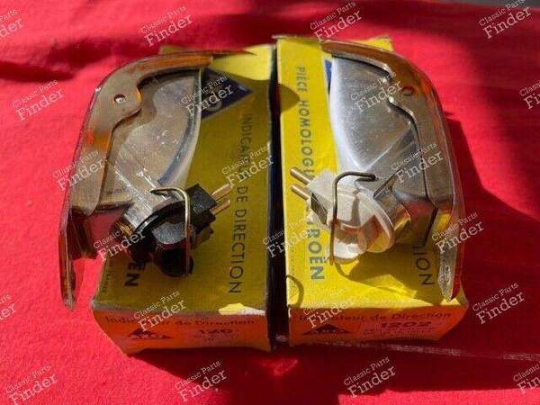 Pair of original new orange AXO DS 19 or 21 turn signals 1956 to 1967 - CITROËN DS / ID - 5