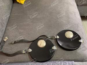 Caches Cibié noirs métal pour 'Oscars' - RENAULT 8 / 10 (R8 / R10)