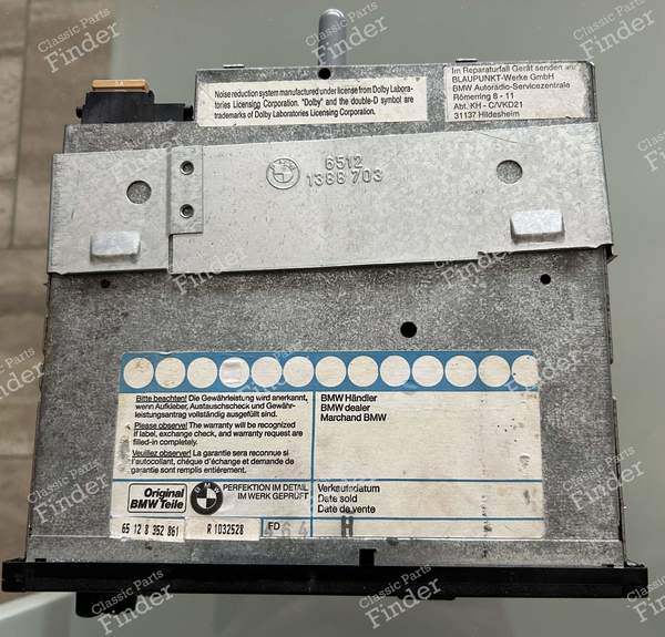 Radio with RDS cassette deck - BMW 3 (E30) - R1032528 / 7643836340- 2
