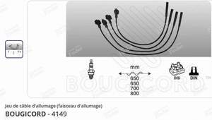 Ignition wire set Ford Courier, Escort, Fiesta, Galaxy, Orion, Sierra - FORD Fiesta - LS28- thumb-2