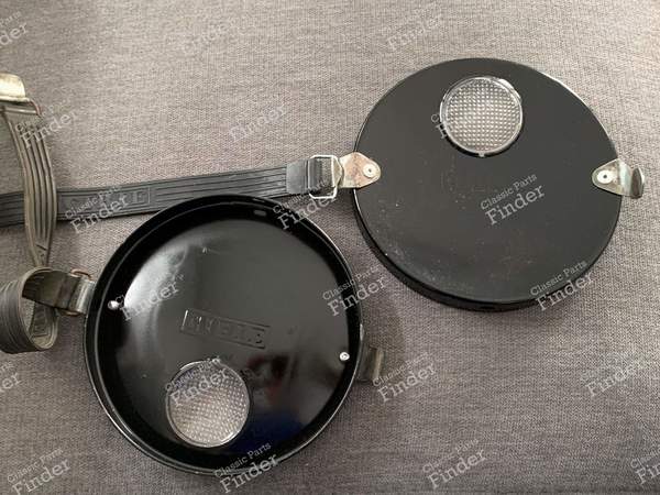 Schwarze Cibié-Schutzhüllen aus Metall für 'Oscars'. - ALPINE A110 - 1