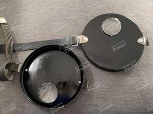 Schwarze Cibié-Schutzhüllen aus Metall für 'Oscars'. - ALPINE A110 - thumb-1