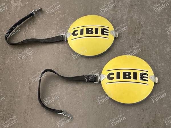 Cibié Gelbe Metallabdeckungen für Kugelscheinwerfer - PORSCHE 911 / 912 E (G Modell) - 1