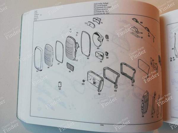 Manuel de pièces détachées - 'Catalog C' - MERCEDES BENZ /8 (W114 / W115) - 12178 / 50000-10.70 WK- 6