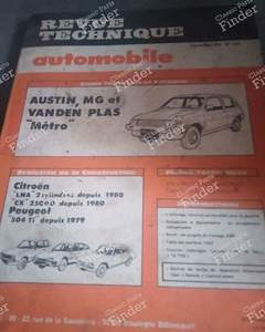 Vintage RTA for Austin Metro, Citroën LNA and CX, and Peugeot 504 - AUSTIN Metro