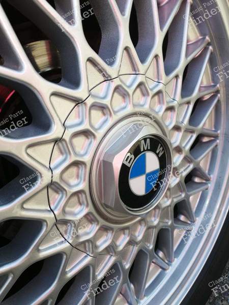 Lot de 4 caches moyeu pour jante BBS en 14 pouces - BMW 3 (E30) - Equiv. 36132225622- 7