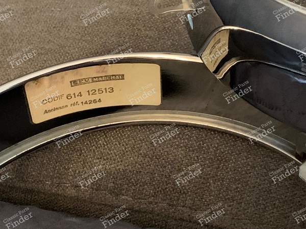 Chrome bezels for ball headlights - MATRA 530 - 614 12513- 2