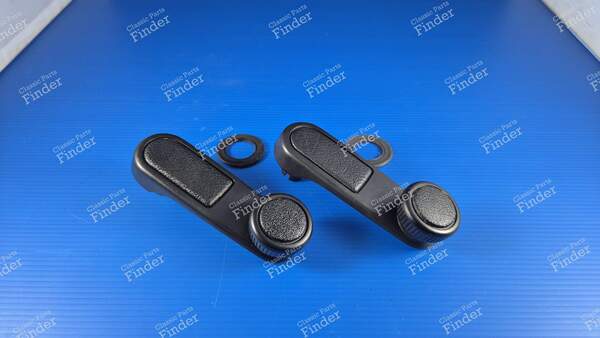 Pair of black window cranks - PEUGEOT 205 - 0