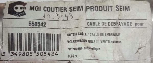 Câble de débrayage ajustage automatique - VOLKSWAGEN (VW) Golf III / Vento / Jetta - 550542- 4