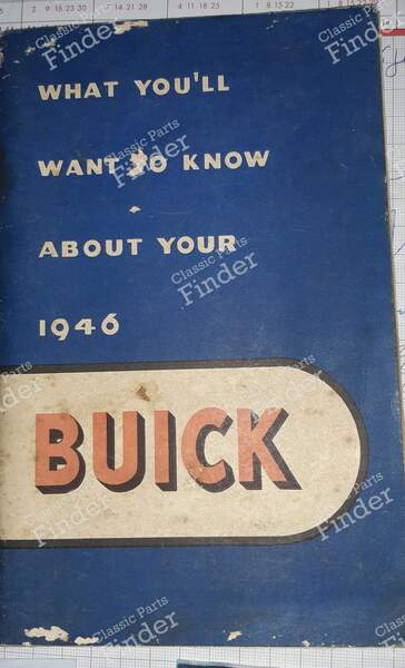 Various logbooks - 1946 to 1948 - BUICK Roadmaster - 0