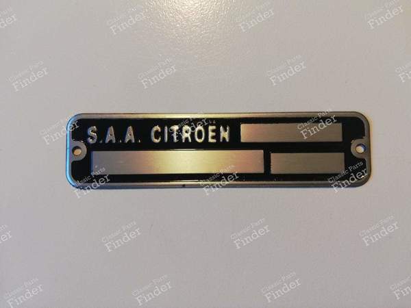 Blanko-Motorkennzeichnungsschild - Gepresst - CITROËN DS / ID - 1