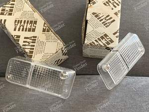 2 cabochons de clignotants / veilleuses blancs - RENAULT 12 / Virage (R12) - 427- thumb-1