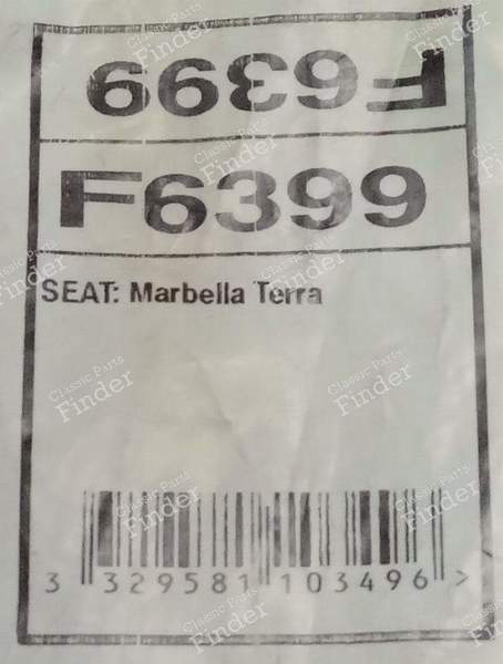Ein Paar Schläuche hinten links und rechts - SEAT Panda / Marbella / Trans / Terra - F6399- 2