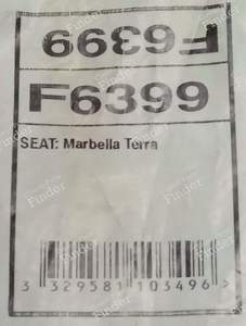 Paire de flexibles arriere gauche et droite - SEAT Panda / Marbella / Trans / Terra - F6399- thumb-2