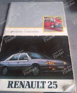 User's manual for Renault 25 - RENAULT 25 (R25) - 77 11 066 704 (?) / 77 11 088 574 (?)- thumb-0