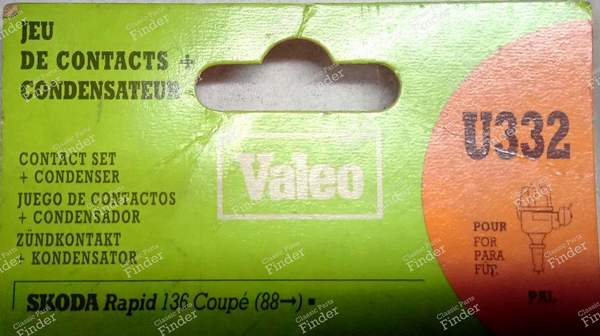 U332 platinum screws with capacitor for PAL igniter - SKODA 100 / 110 - 248332- 2