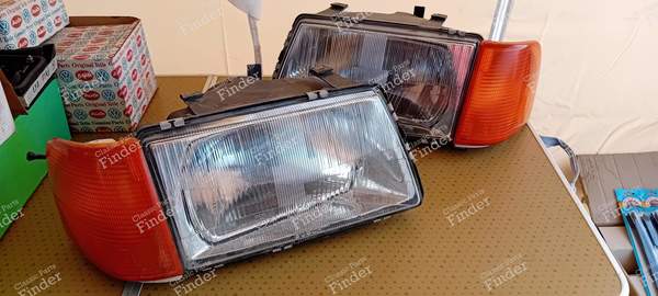 Headlights - AUDI 100 / 200 / 5000 (C3) - 1305620525 (R) / 1305620524 (L)- 0