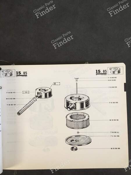 Spare Parts Manual - PR 880 - RENAULT 6 (R6) - 7701428480- 3