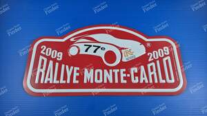 Official Plaque for the 77th MONTE CARLO RALLY 2009 - PEUGEOT 207