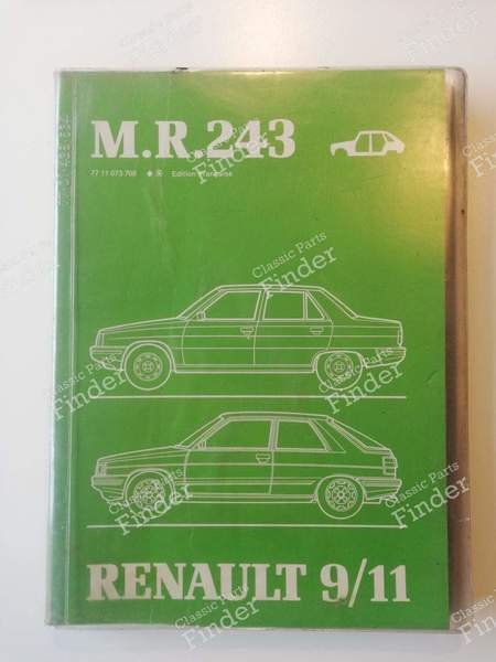 M.R. 243 - Reparaturanleitung 'Karosserie'. - RENAULT 9 / Alliance / Broadway / 11 / Encore (R9 / R11) - 7711073708- 0