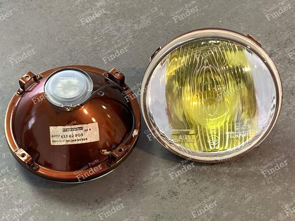 2 "Marchal" optics for A 110 central headlamps (or others) - SIMCA Coupé 1000 / 1200 S - 61263903 /- 1