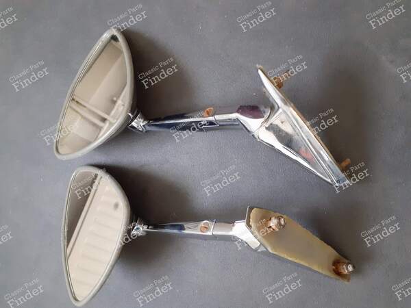 2 lange Rückspiegel aus Edelstahl - PEUGEOT 404 - TPRT 90- 2