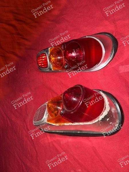 Paire de cabochons de feu arrière chromés - RENAULT 4 / 3 / F (R4) - 5