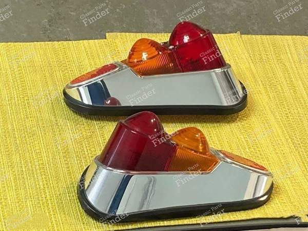 Feux arrières chromés - R4 et Alpine cabriolet - RENAULT 4 / 3 / F (R4) - 605- 1