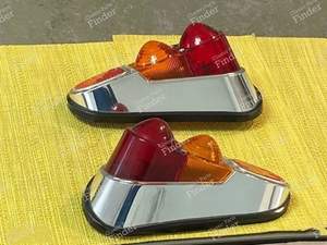 Feux arrières chromés - R4 et Alpine cabriolet - RENAULT 4 / 3 / F (R4) - 605- thumb-1