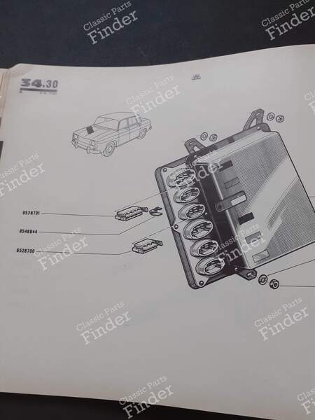 Spare Parts Catalog - RENAULT 8 (R8) - PR700- 3