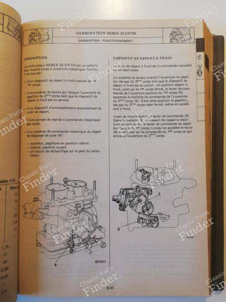 Workshop manual - M.R.242 - Mechanics - RENAULT 9 / Alliance / Broadway / 11 / Encore (R9 / R11) - 7711073711- 6