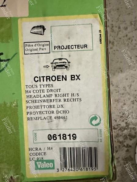 Headlights for right & left side - CITROËN BX - 061819- 2