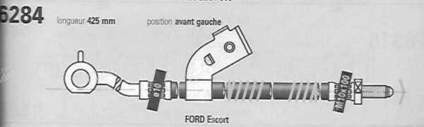 Front hoses - FORD Escort / Orion (MK5 & 6) - F6273/F6284- 4