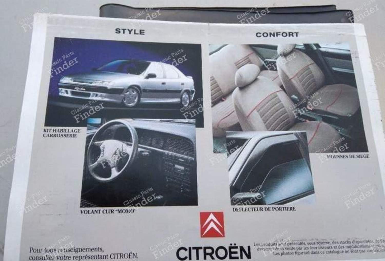 Pochette et catalogue accessoires pour Citroën Xantia - CITROËN Xantia