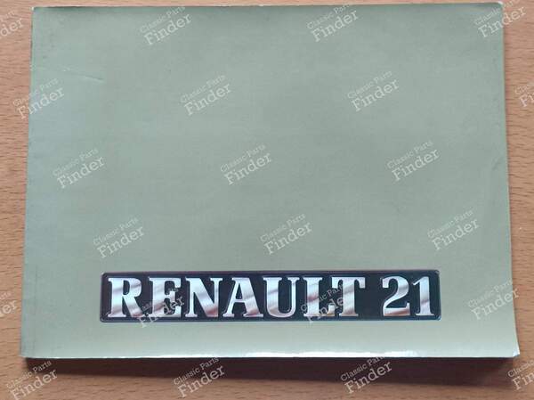 Manuel de bord - RENAULT 21 (R21) - 771184497- 0