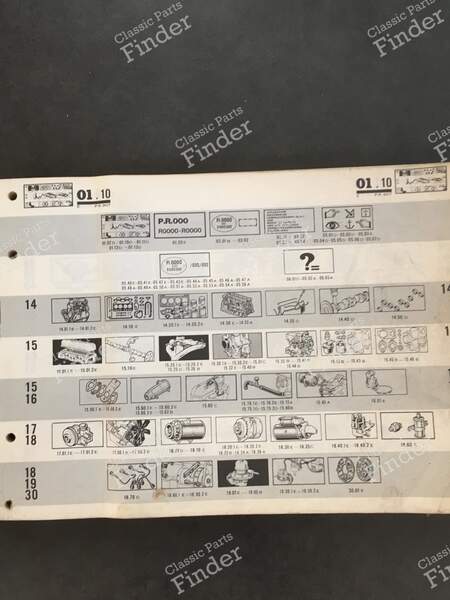 Ersatzteilhandbuch – PR 907 (5. Auflage) - RENAULT 12 / Virage (R12) - 7701436612- 2