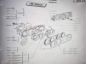 Uhr - SIMCA 1300 / 1500 / 1301 / 1501 - 37748 C- thumb-3