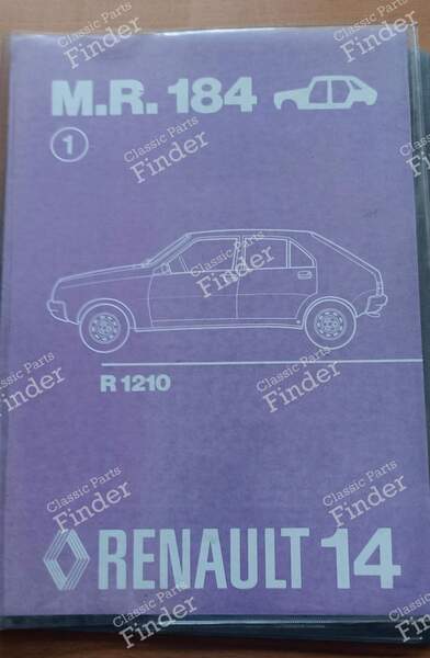 Reparaturhandbuch – M.R. 184 - RENAULT 14 (R14) - 7701440249- 0