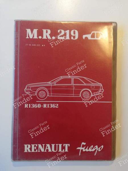 M.R. 219 - Manuel de réparation - RENAULT Fuego - 7701446221- 0