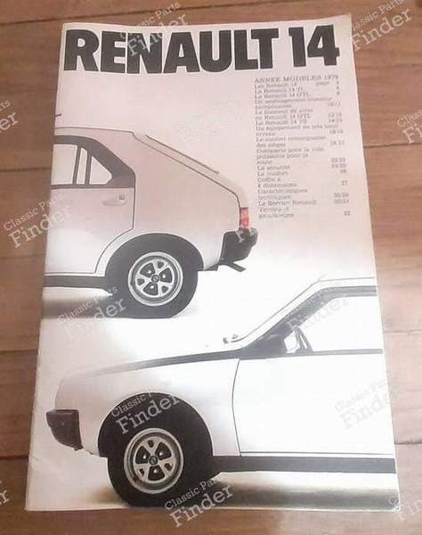 Livret publicitaire pour Renault 14 phase 1 - RENAULT 14 (R14) - 18.108.14- 0