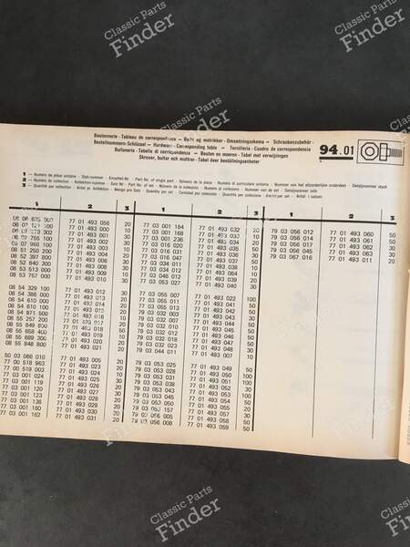 Ersatzteilhandbuch – PR 907 (6. Auflage) - RENAULT 12 / Virage (R12) - 7701437674- 5