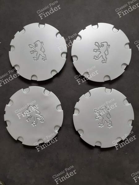 4 cache-moyeux de roues - PEUGEOT 405 / Pars / Khazar - 9153876180 / 844.T- 0