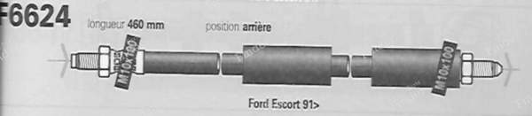 Paar Schläuche hinten links und rechts - FORD Escort / Orion (MK5 & 6) - F6624- 1
