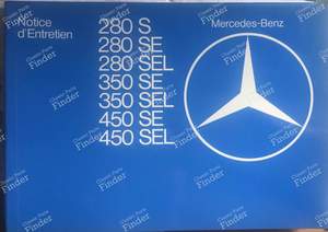 Service manual for MERCEDES BENZ S (W116)