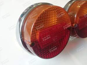 Pair of rear lights - SIMCA 900 / Simc'4 / 1000 / 1005 / 1006 / 1118 /Abarth 1150 - 607- thumb-1