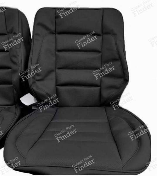 PAIR OF BLACK SKAI SEAT COVERS SPORTLINE CUT W124 - MERCEDES BENZ E (W124) - 1