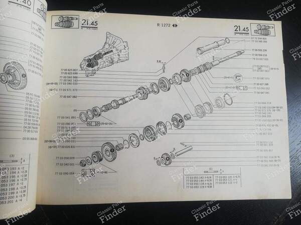 Spare Parts Manual - PR1020, 3rd Edition - RENAULT 20 / 30 (R20 / R30) - 7701442392- 3