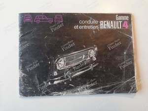 Notice d'utilisation et d'entretien pour RENAULT 4 / 3 / F (R4)