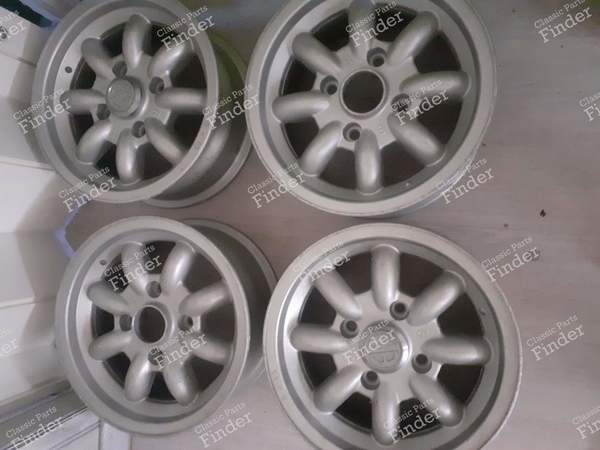 4 'GB' Minilite aluminum wheels - AUSTIN Seven / Mini - 3